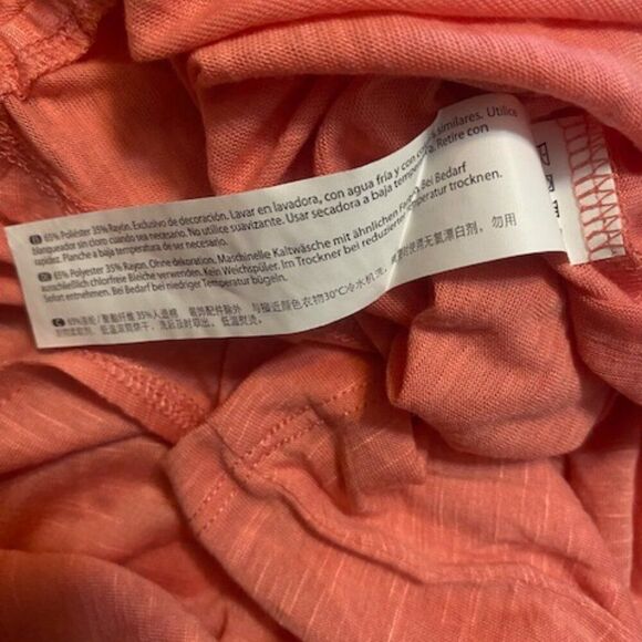 Marika Coral Lantana cut out back top, size XXL - Picture 5 of 5